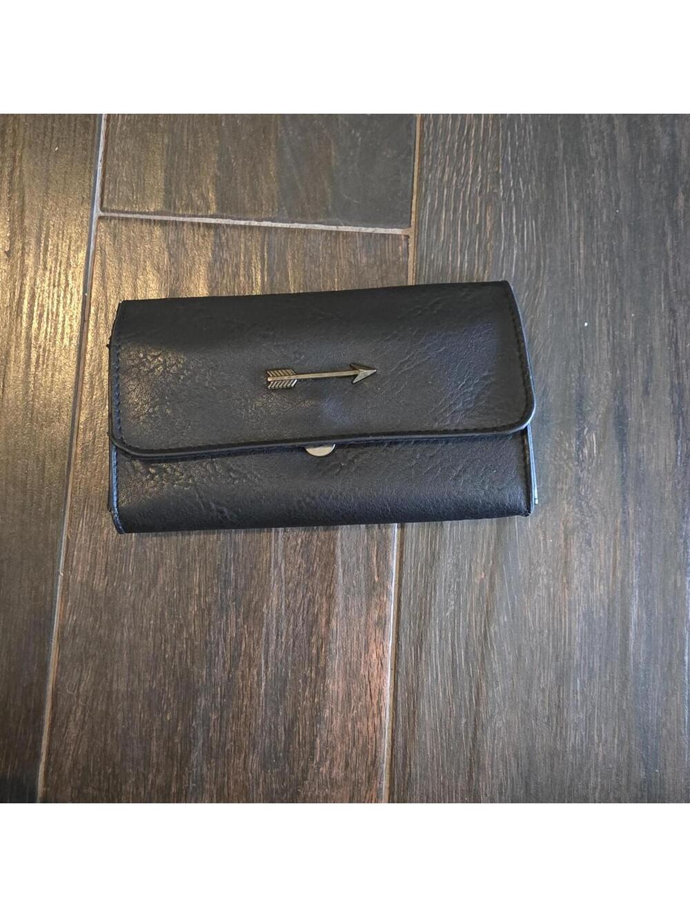 Men's Black and Brown Wallet-purs
